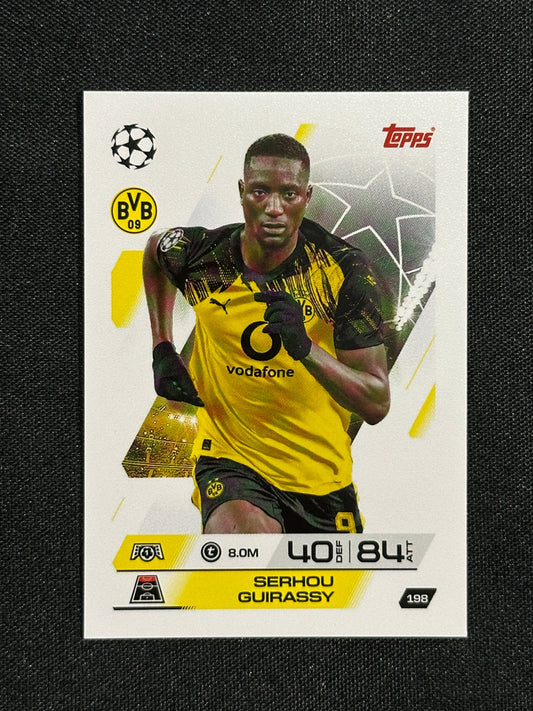 198 Serhou Guirassy Borussia Dortmund Base - Topps Match Attax 2025/26