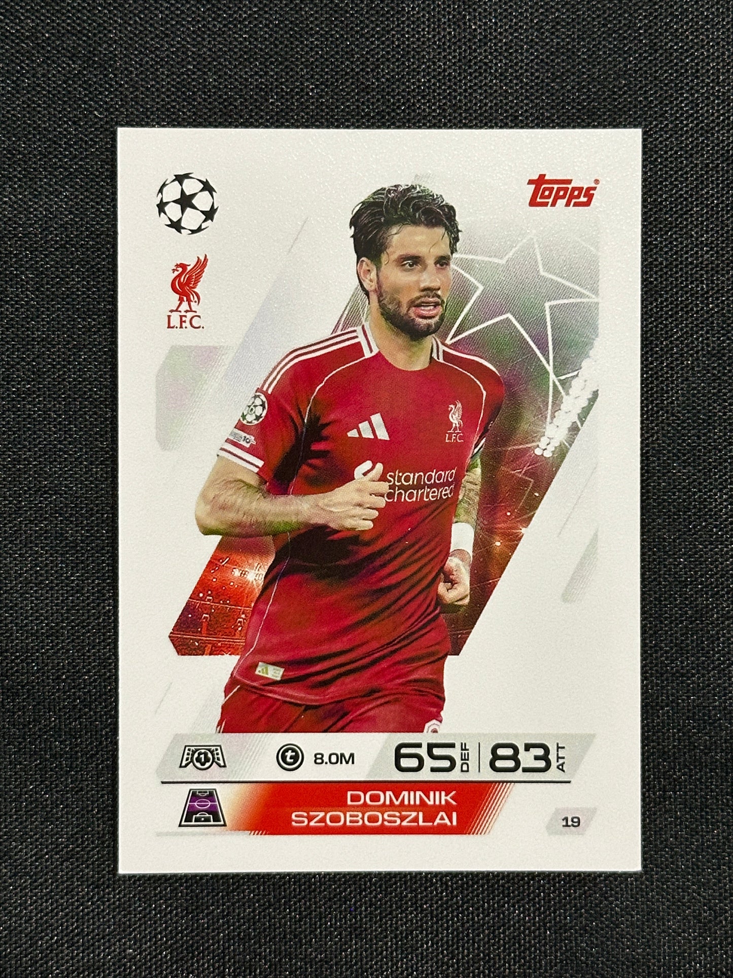 19 Dominik Szoboszlai Liverpool Base - Topps Match Attax 2025/26