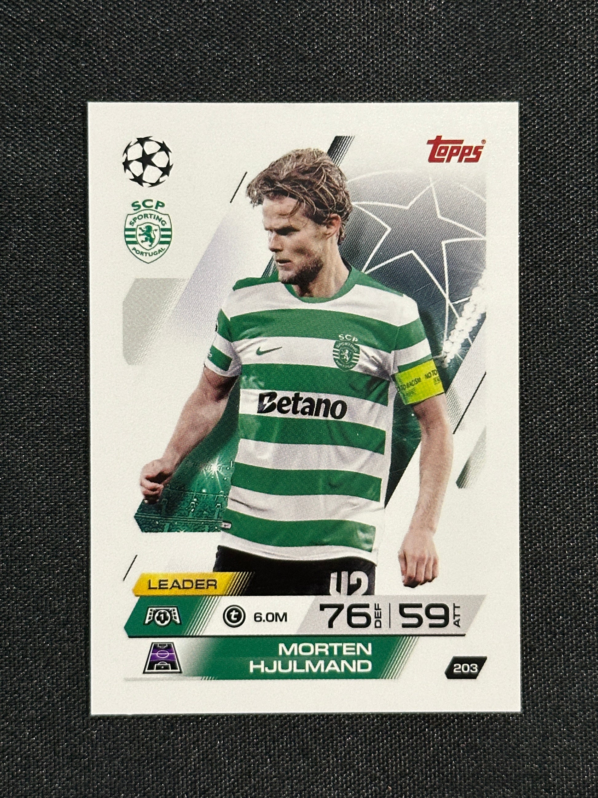 203 Morten Hjulmand Sporting Lisbon Base - Topps Match Attax 2025/26