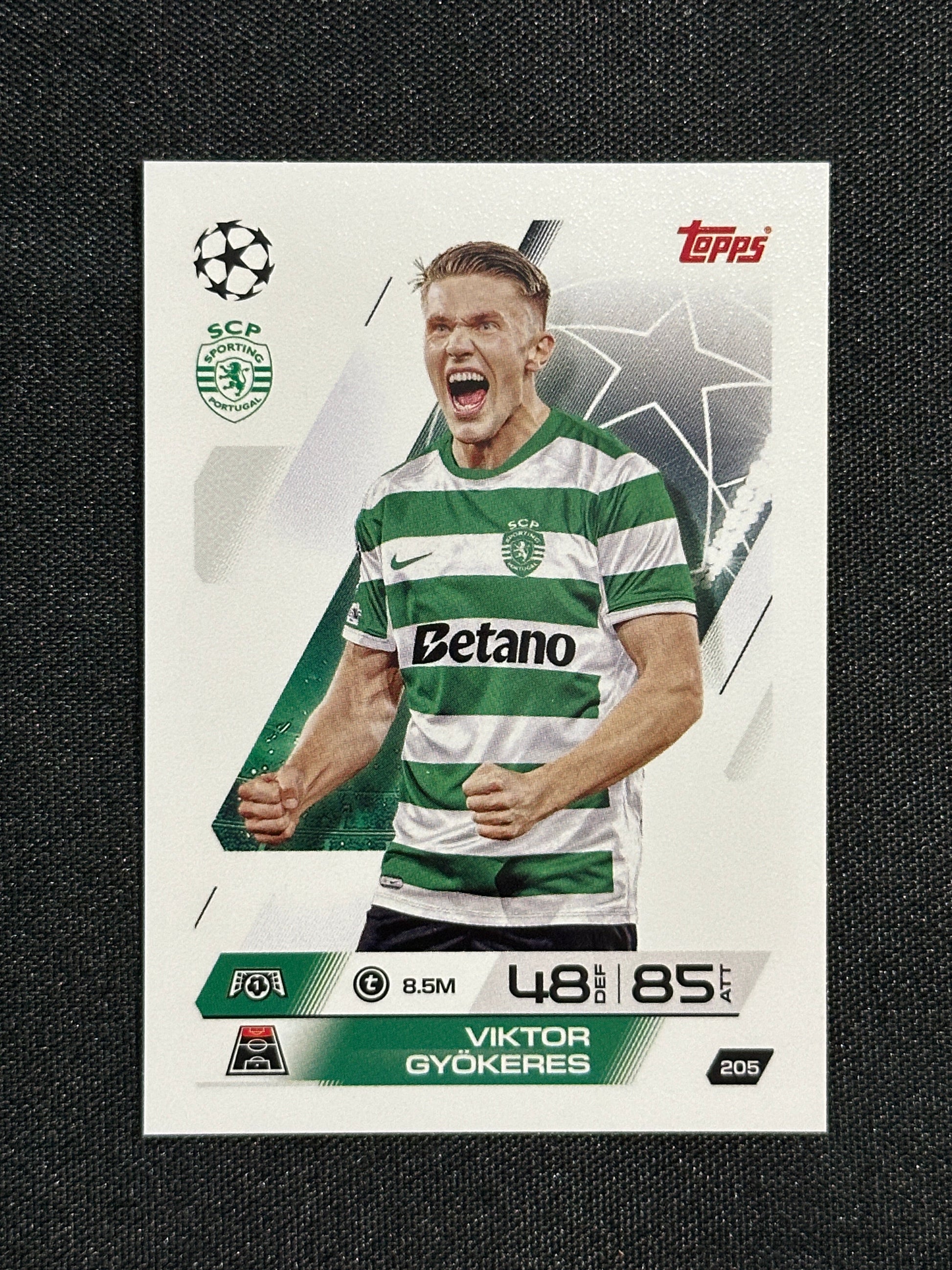 205 Viktor Gyökeres Sporting Lisbon Base - Topps Match Attax 2025/26
