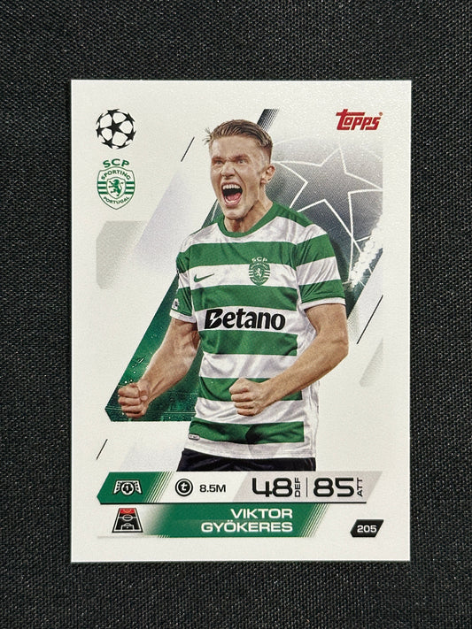 205 Viktor Gyökeres Sporting Lisbon Base - Topps Match Attax 2025/26