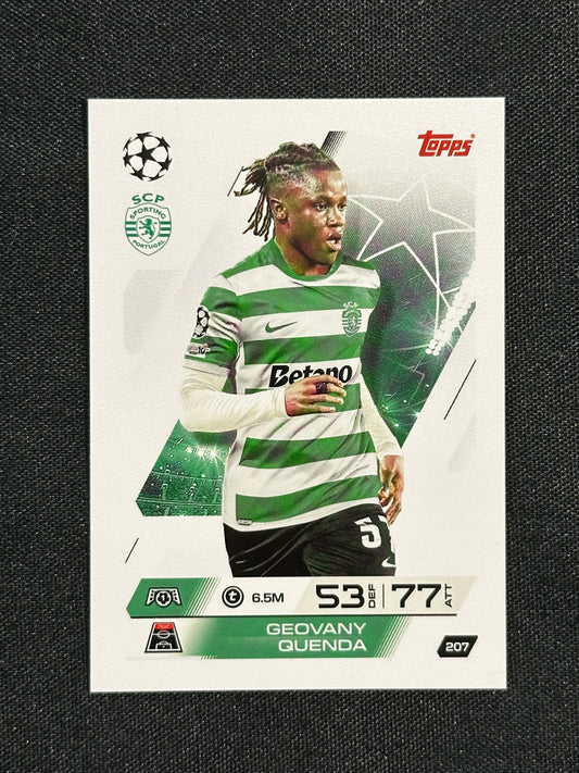 207 Geovany Quenda Sporting Lisbon Base - Topps Match Attax 2025/26
