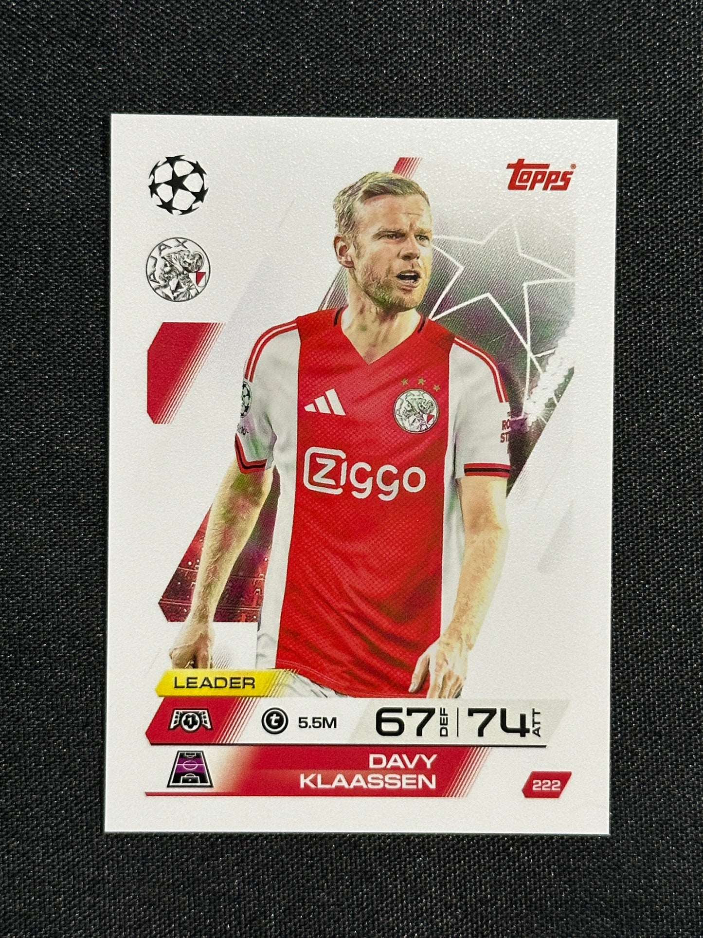 222 Davy Klassen AFC Ajax Base - Topps Match Attax 2025/26