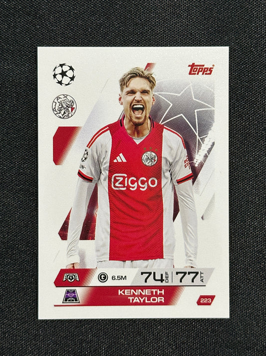223 Kenneth Taylor AFC Ajax Base - Topps Match Attax 2025/26