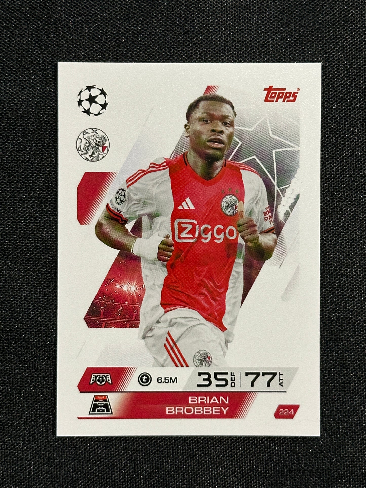224 Brian Brobbey AFC Ajax Base - Topps Match Attax 2025/26