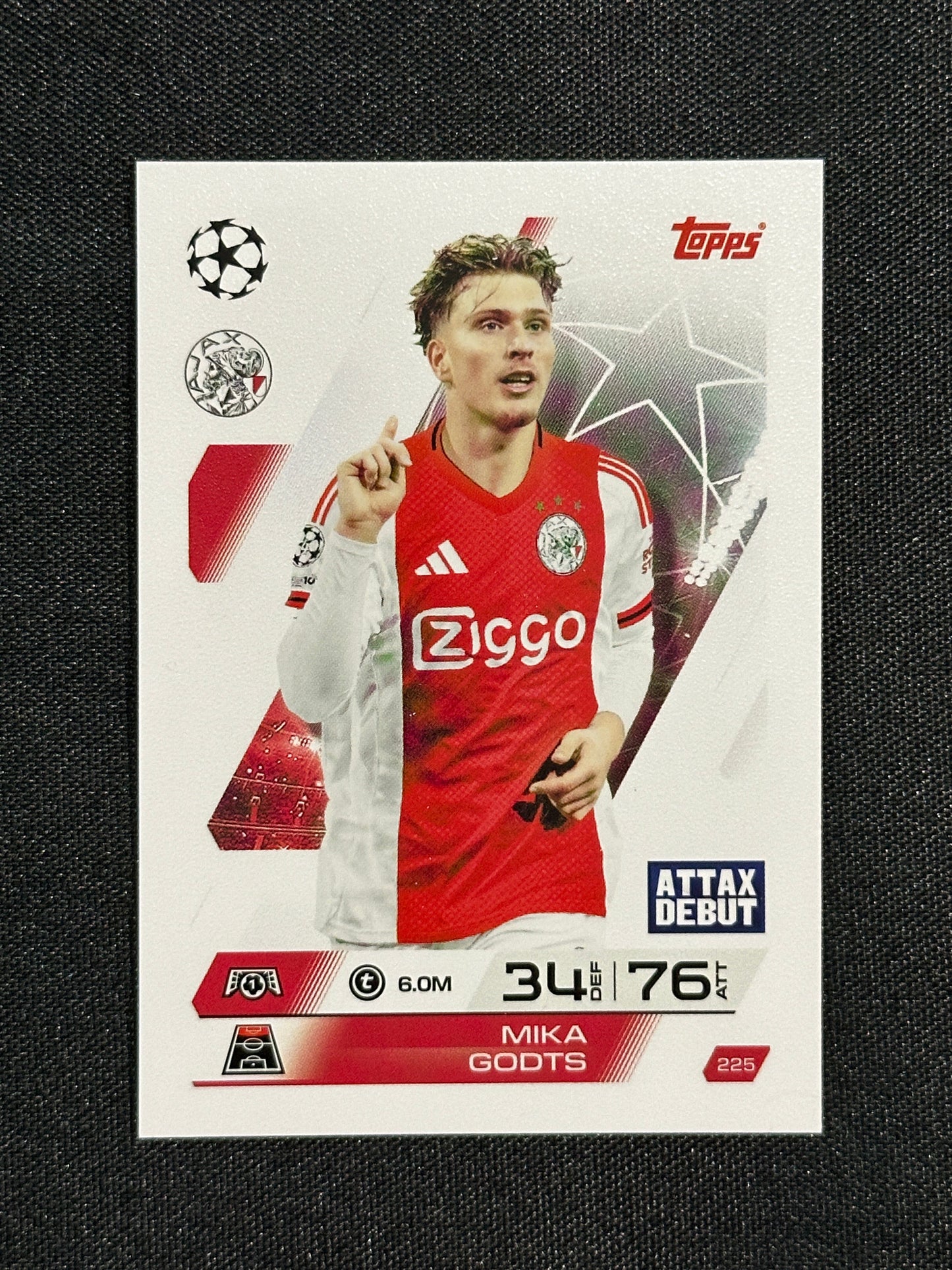 225 Mika Goots AFC Ajax Base - Topps Match Attax 2025/26