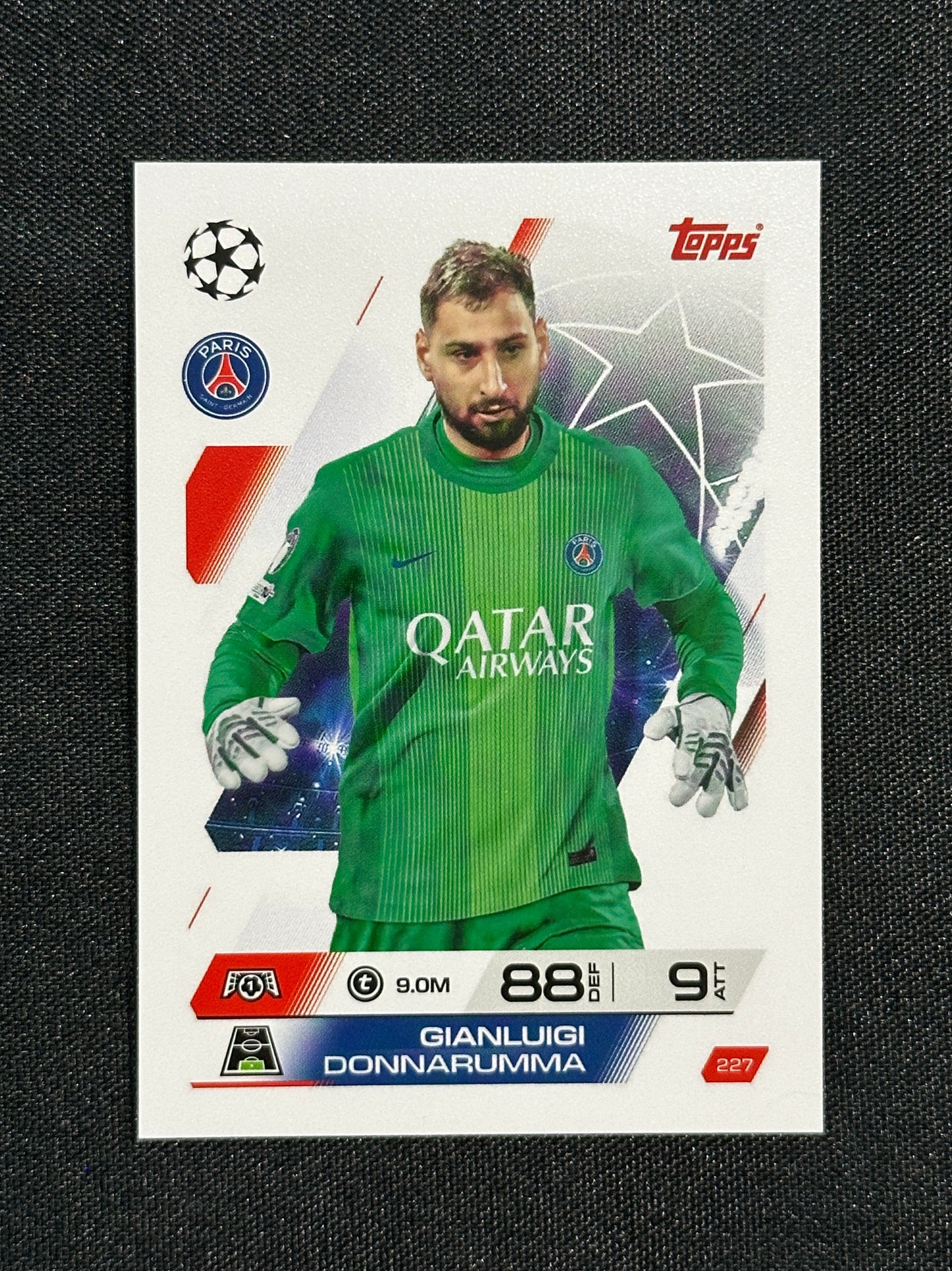 227 Gianluigi Donnarumma PSG Base - Topps Match Attax 2025/26