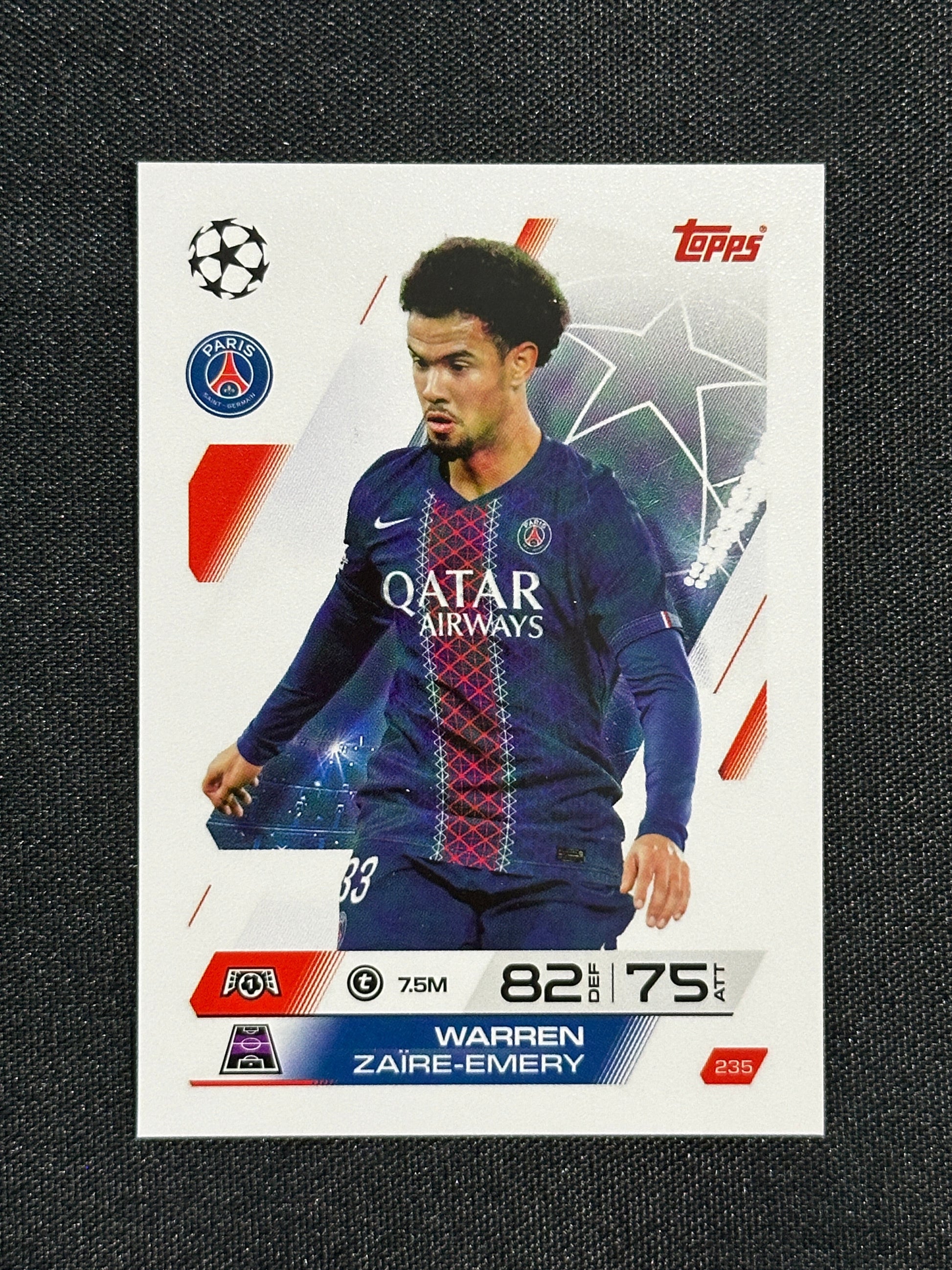 235 Warren Zaïre-Emery PSG Base - Topps Match Attax 2025/26