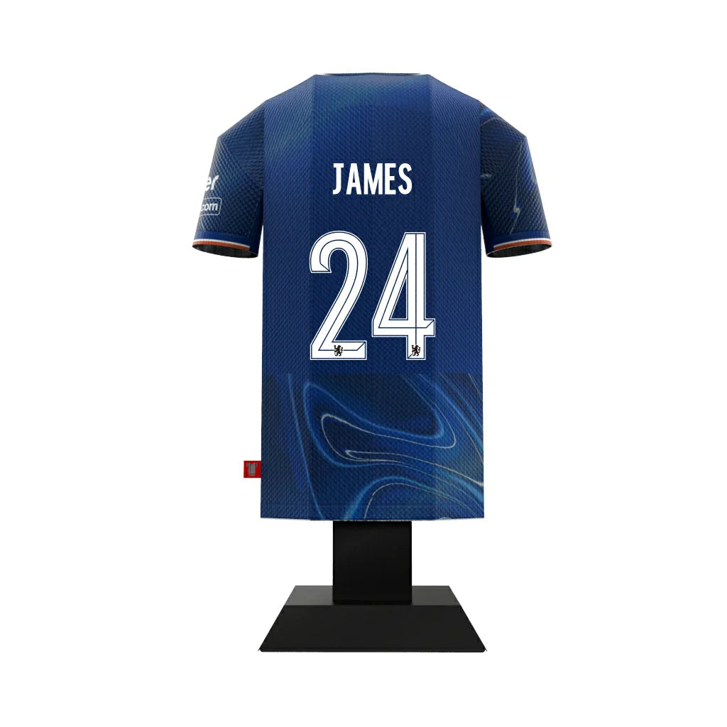 James 24 Chelsea home shirt