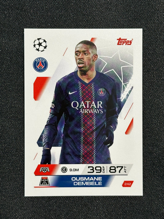 242 Ousmane Dembélé PSG Base - Topps Match Attax 2025/26