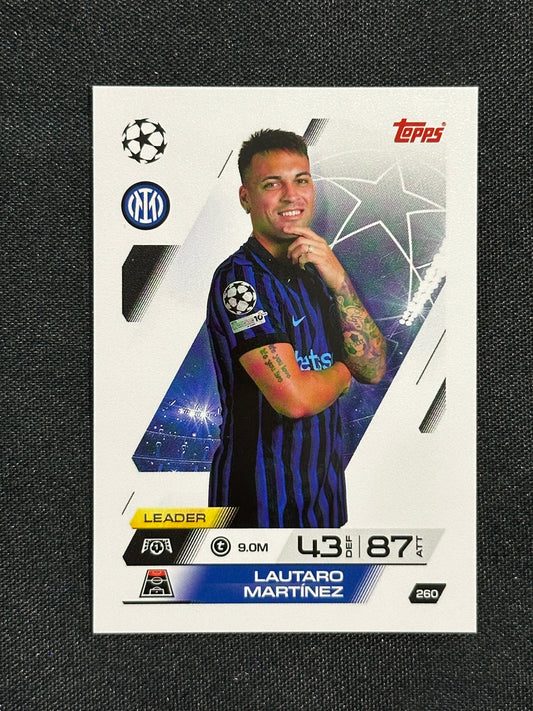 260 Lautaro Martínez Inter Milan Base - Topps Match Attax 2025/26