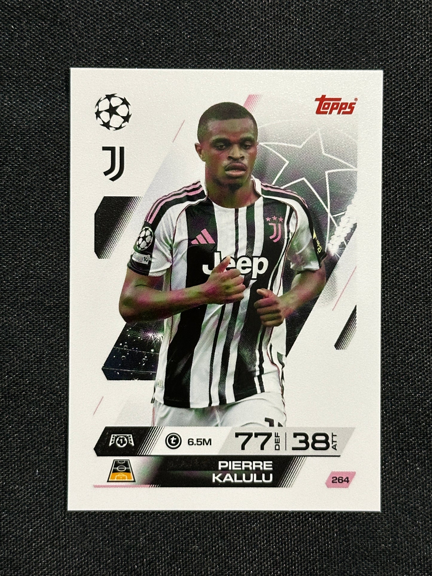 264 Pierre Kalulu Juventus Base - Topps Match Attax 2025/26