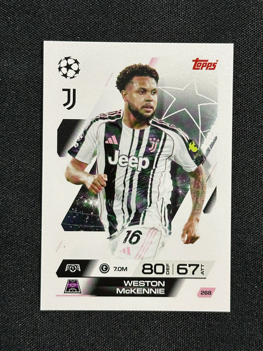 268 Weston McKennie Juventus Base - Topps Match Attax 2025/26