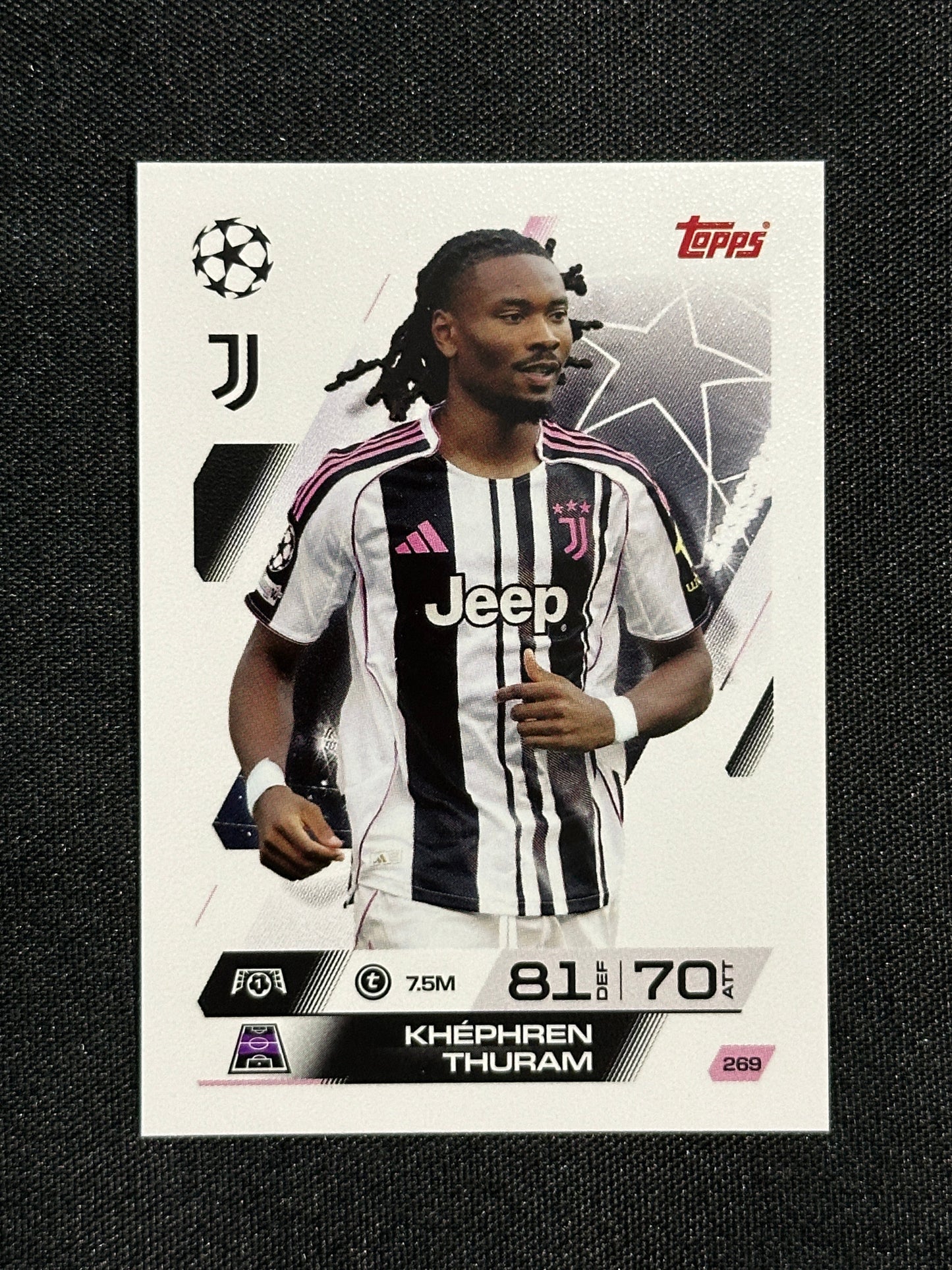 269 Khéphren Thuram Juventus Base - Topps Match Attax 2025/26