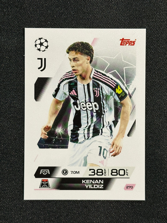 270 Kenan Yildiz Juventus Base - Topps Match Attax 2025/26