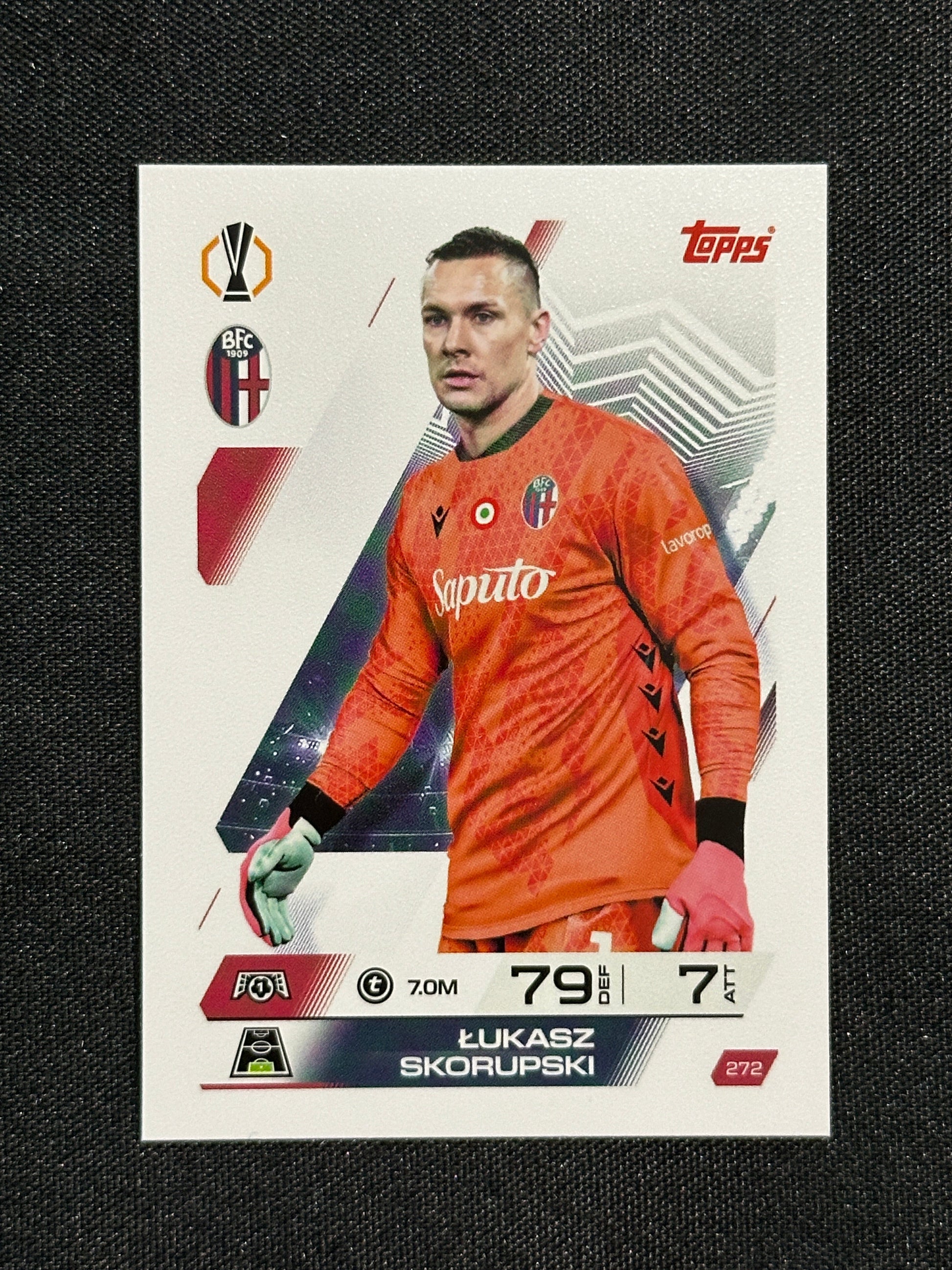 272 Łukasz Skorupski Bologna 1909 Base - Topps Match Attax 2025/26