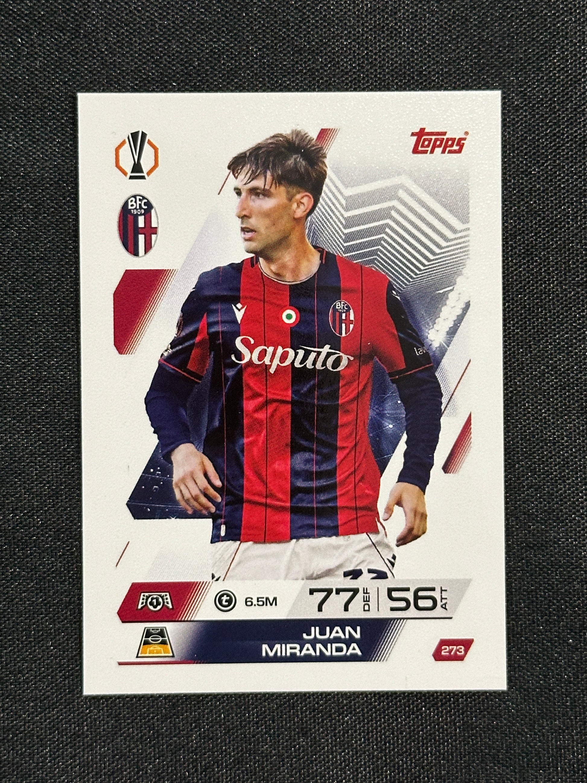273 Juan Miranda Bologna 1909 Base - Topps Match Attax 2025/26