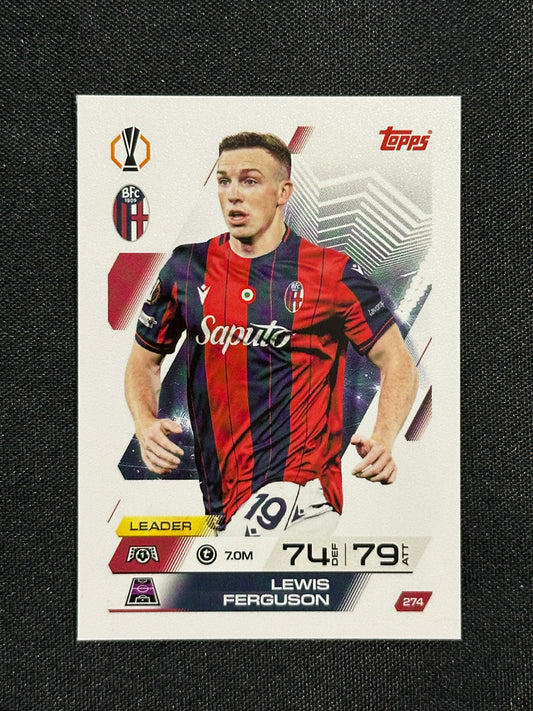 274 Lewis Ferguson Bologna 1909 Base - Topps Match Attax 2025/26