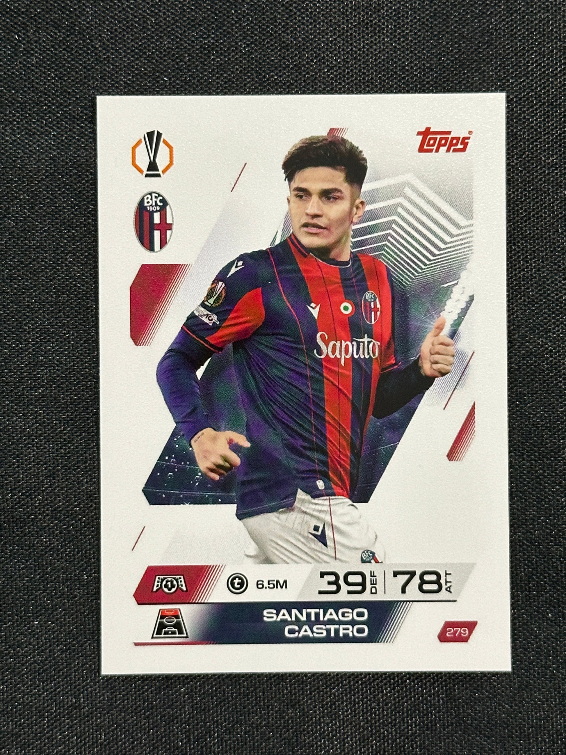 279 Santiago Castro Bologna 1909 Base - Topps Match Attax 2025/26