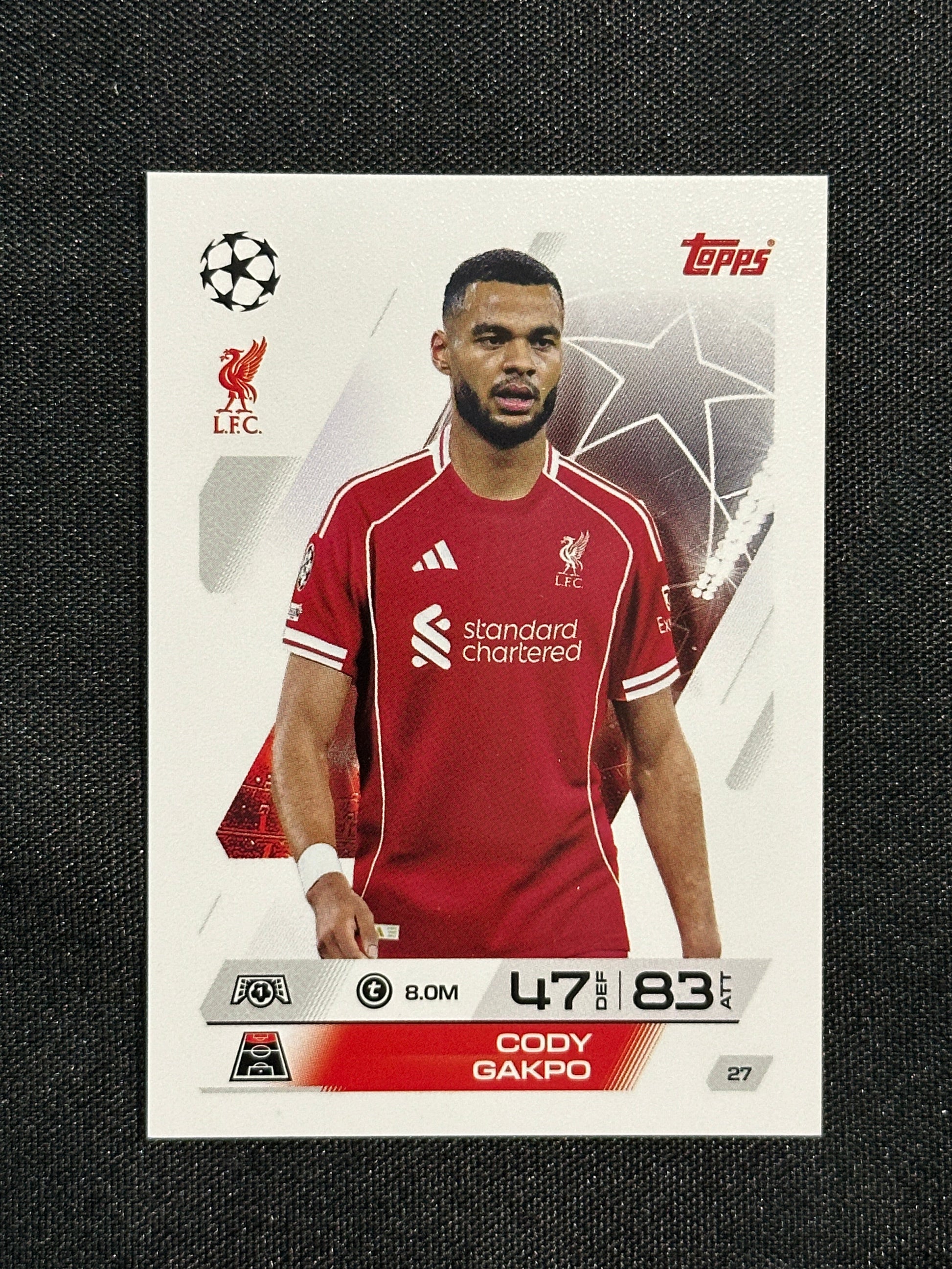27 Cody Gakpo Liverpool Base - Topps Match Attax 2025/26