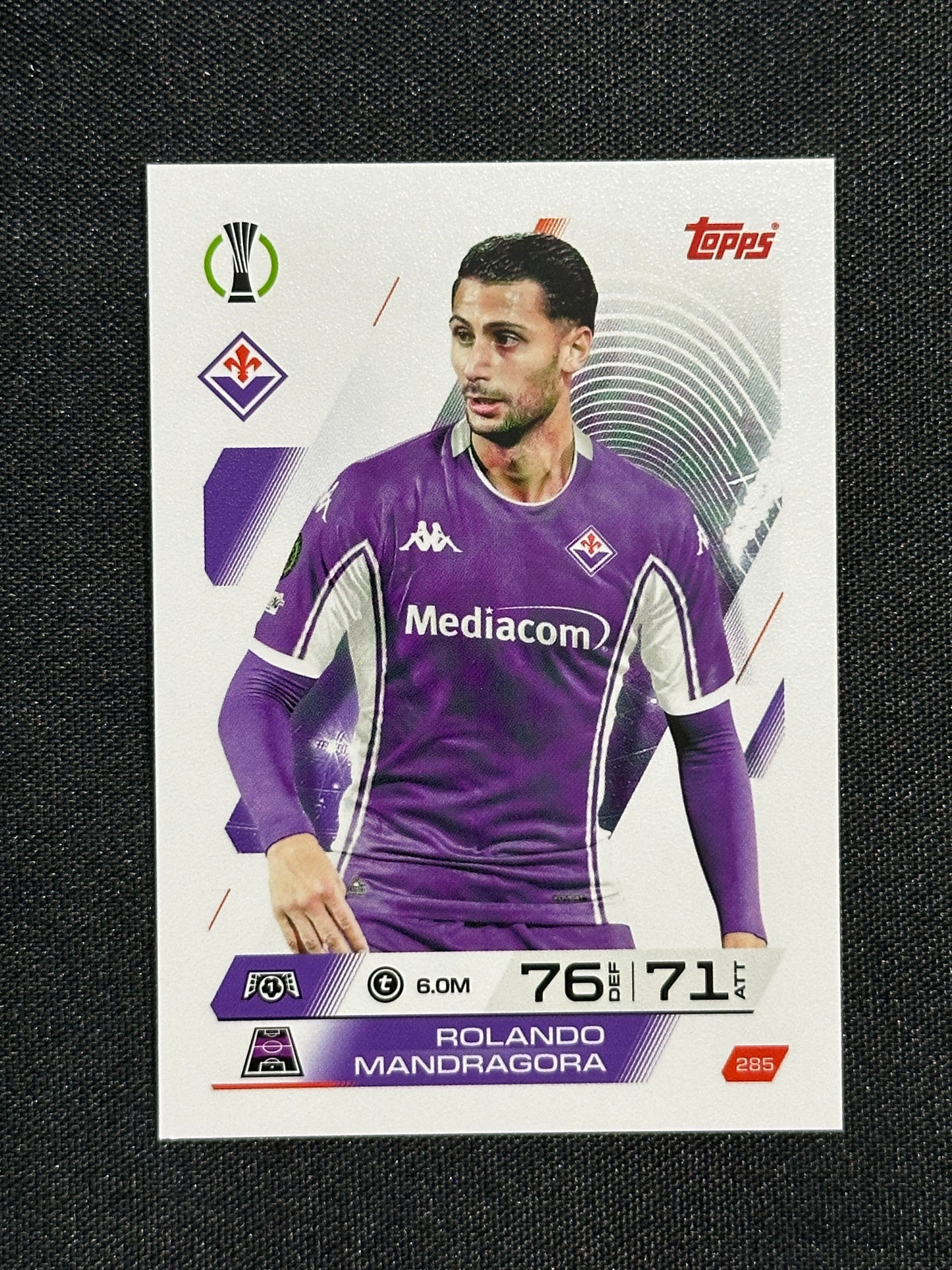 285 Rolando Mandragora Fiorentina Base - Topps Match Attax 2025/26