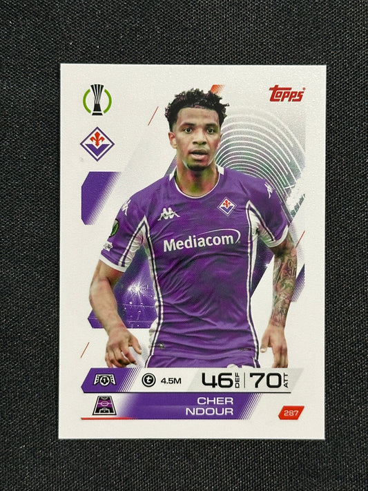 287 Cher Ndour Fiorentina Base - Topps Match Attax 2025/26
