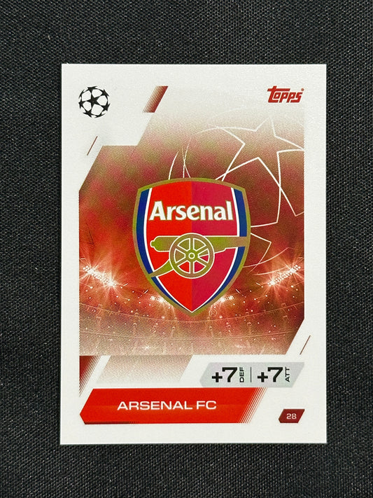 28 Team Badge Arsenal Base - Topps Match Attax 2025/26