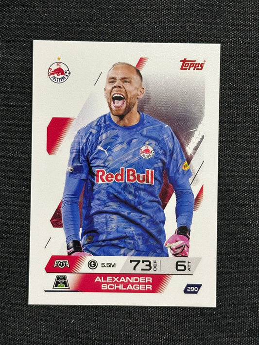 290 Alexander Schlager FC Salzburg Base - Topps Match Attax 2025/26