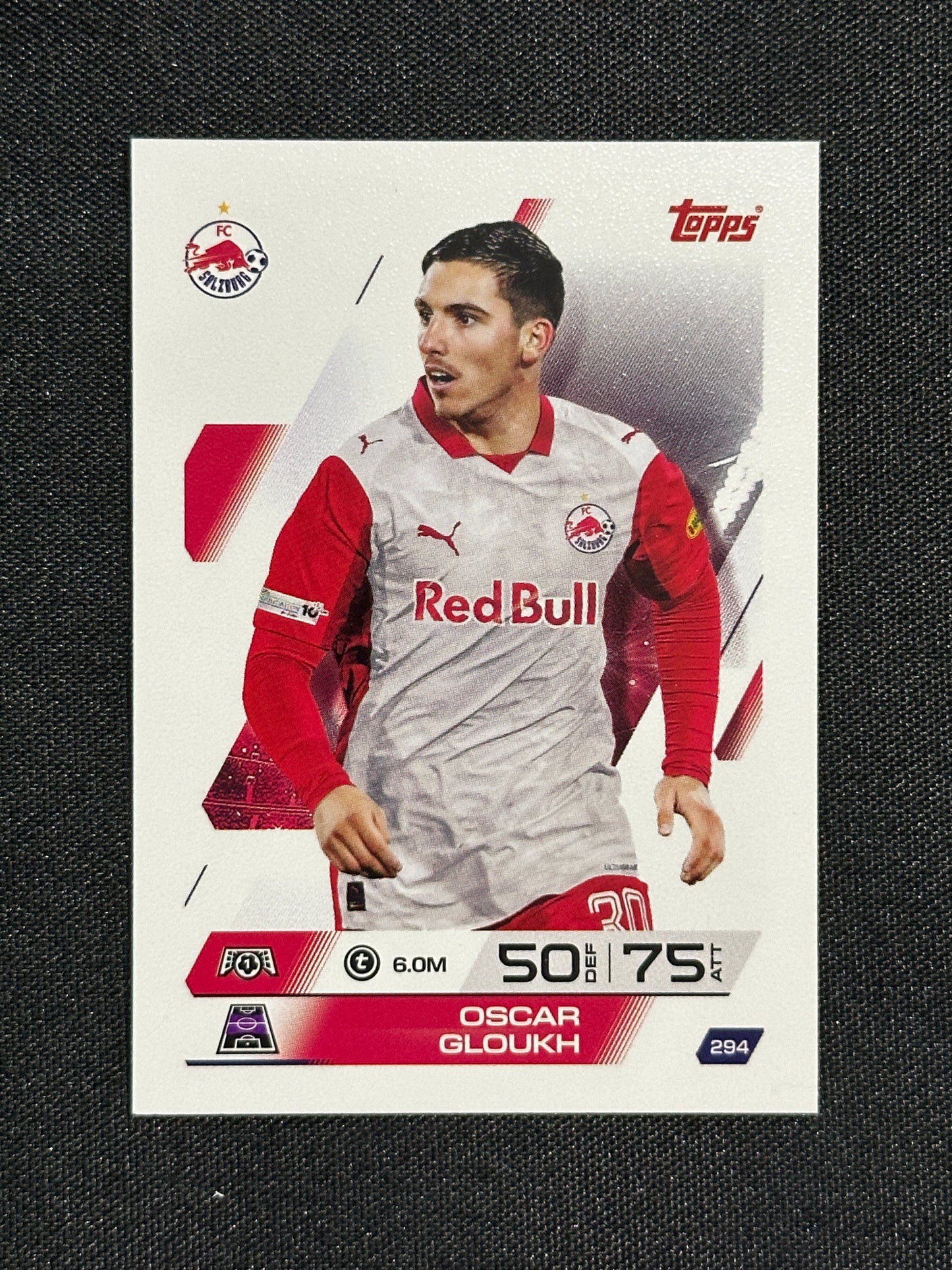 294 Oscar Gloukh FC Salzburg Base - Topps Match Attax 2025/26