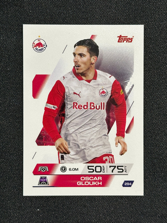 294 Oscar Gloukh FC Salzburg Base - Topps Match Attax 2025/26