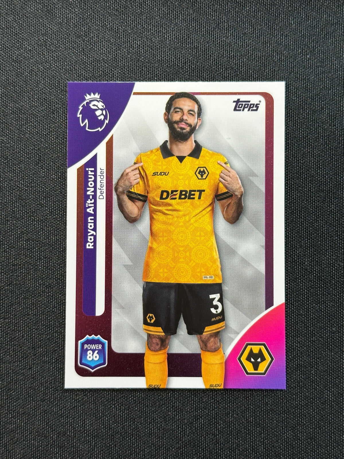 295 Rayan Aï Wolves Base - Topps Premier League 2026
