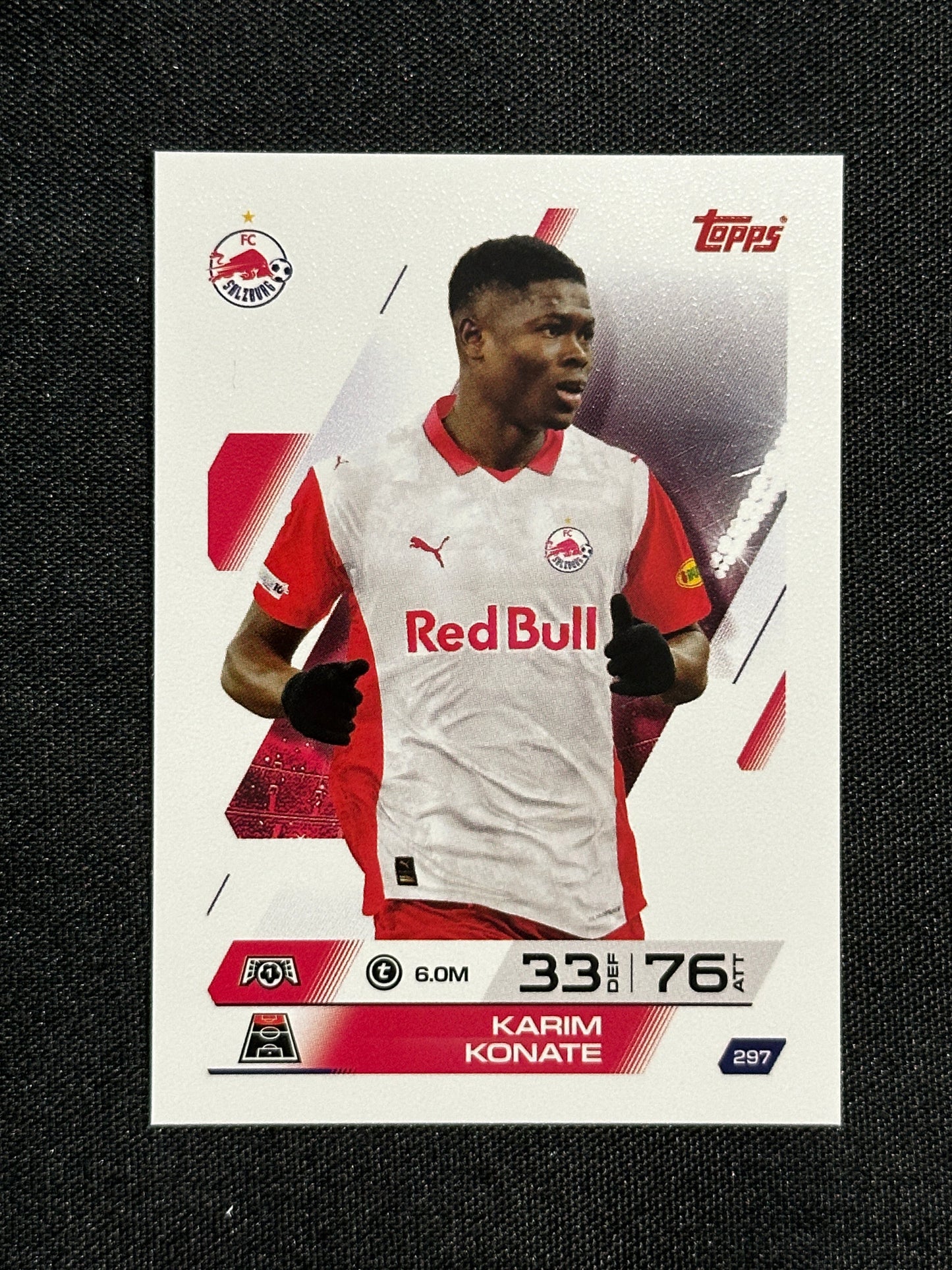 297 Karim Konate FC Salzburg Base - Topps Match Attax 2025/26