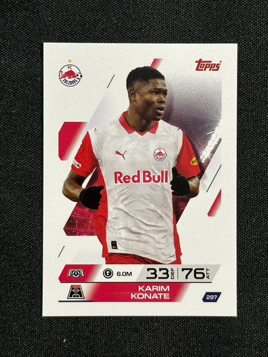 297 Karim Konate FC Salzburg Base - Topps Match Attax 2025/26