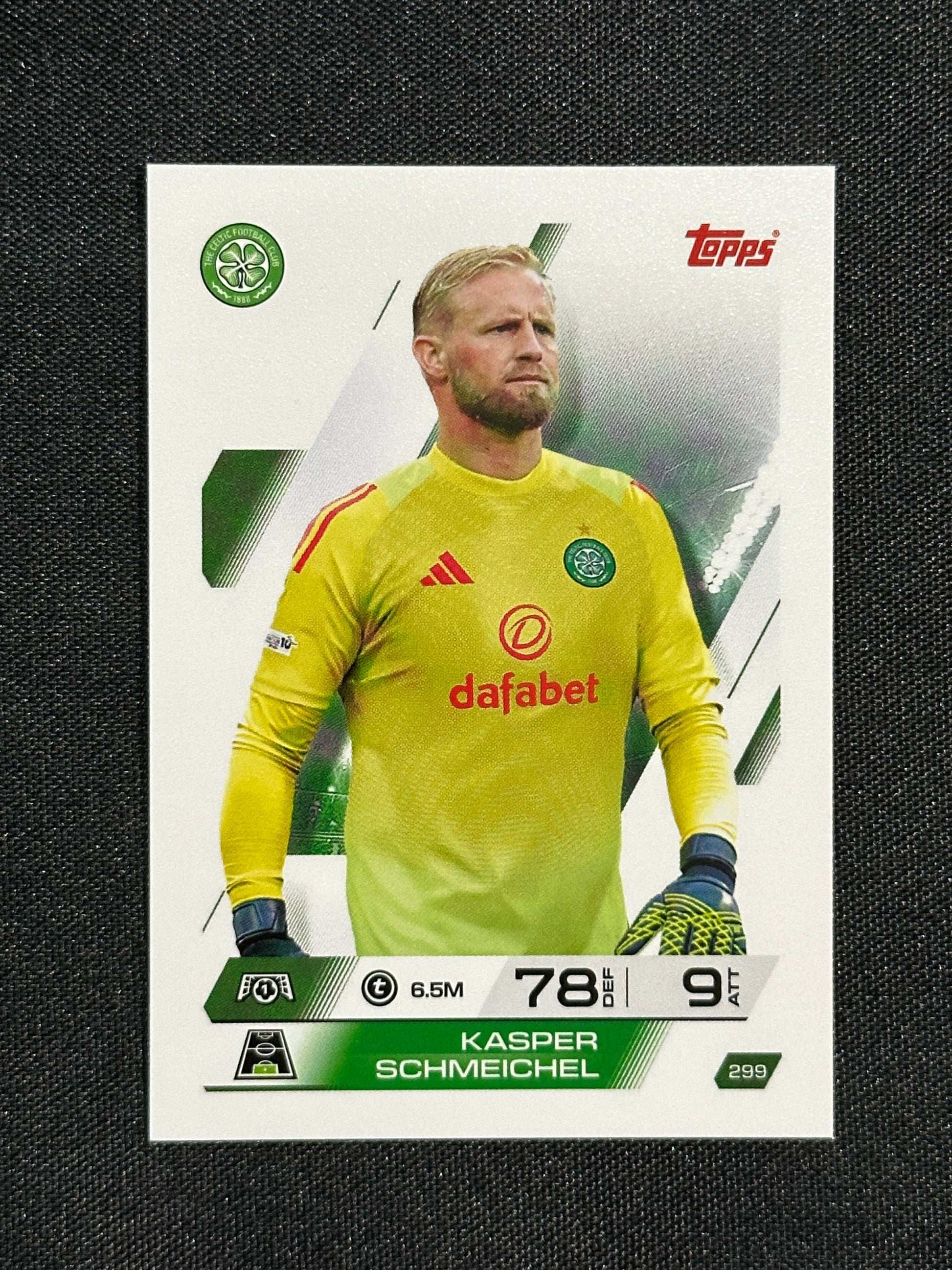 299 Kasper Schmeichel Celtic Base - Topps Match Attax 2025/26