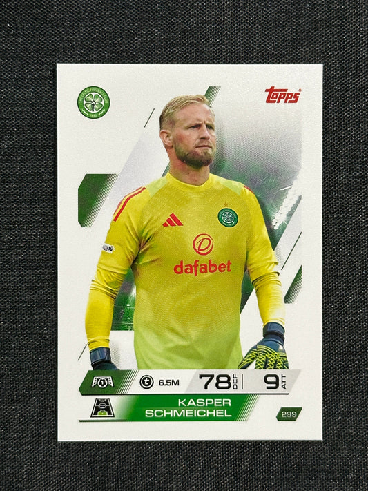 299 Kasper Schmeichel Celtic Base - Topps Match Attax 2025/26