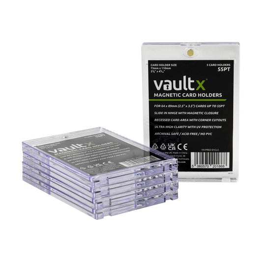 Vault X Magnetic Card Holders 55pt - 5 Pack