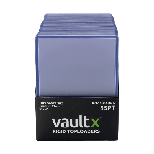 Vault X Seamless Rigid Toploaders 55pt - 50 Pack