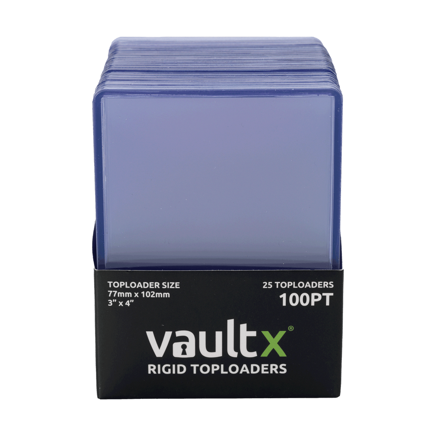 Vault X Seamless Rigid Toploaders 100pt - 25 Pack