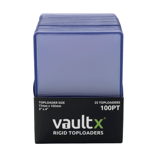 Vault X Seamless Rigid Toploaders 100pt - 25 Pack
