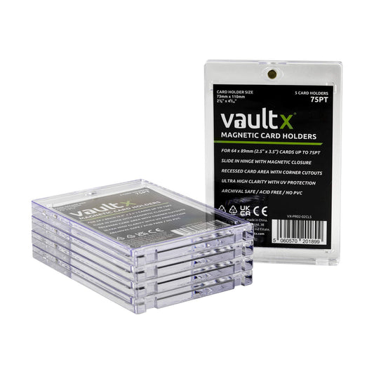 Vault X Magnetic Card Holders 75pt - 5 Pack