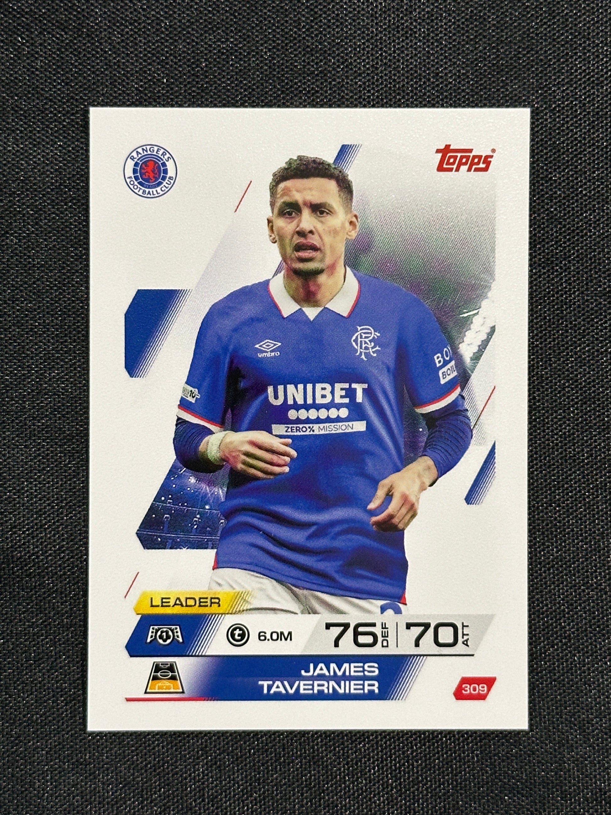 309 James Tavernier Rangers Base - Topps Match Attax 2025/26