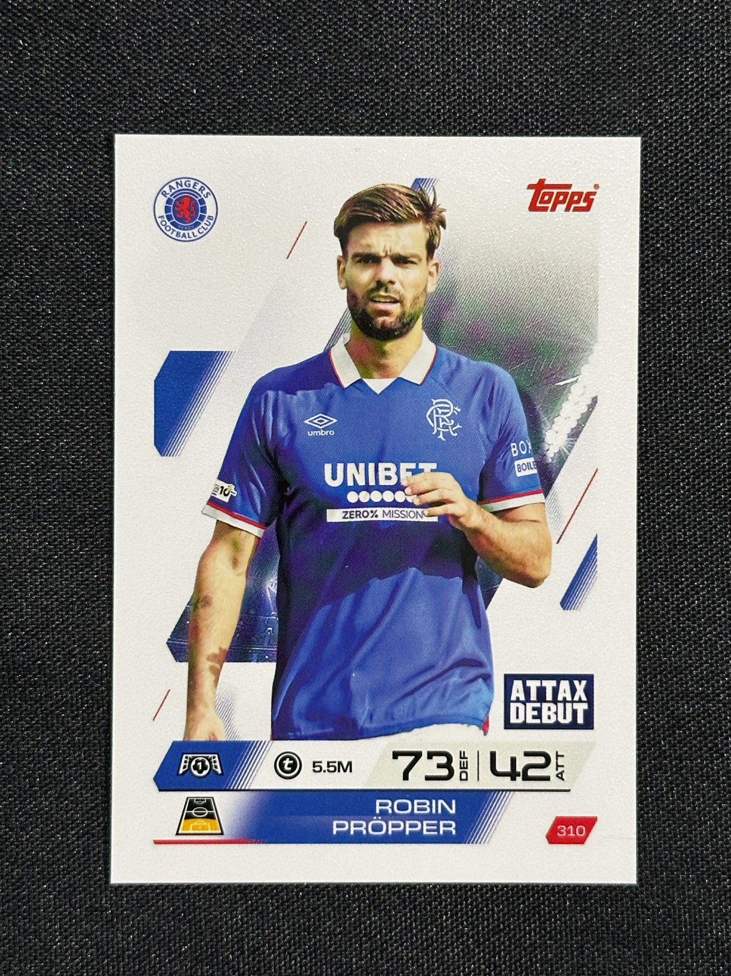 310 Robin Pröpper Rangers Base - Topps Match Attax 2025/26