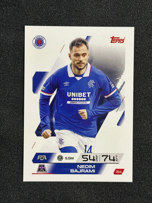 311 Nedim Bajrami Rangers Base - Topps Match Attax 2025/26
