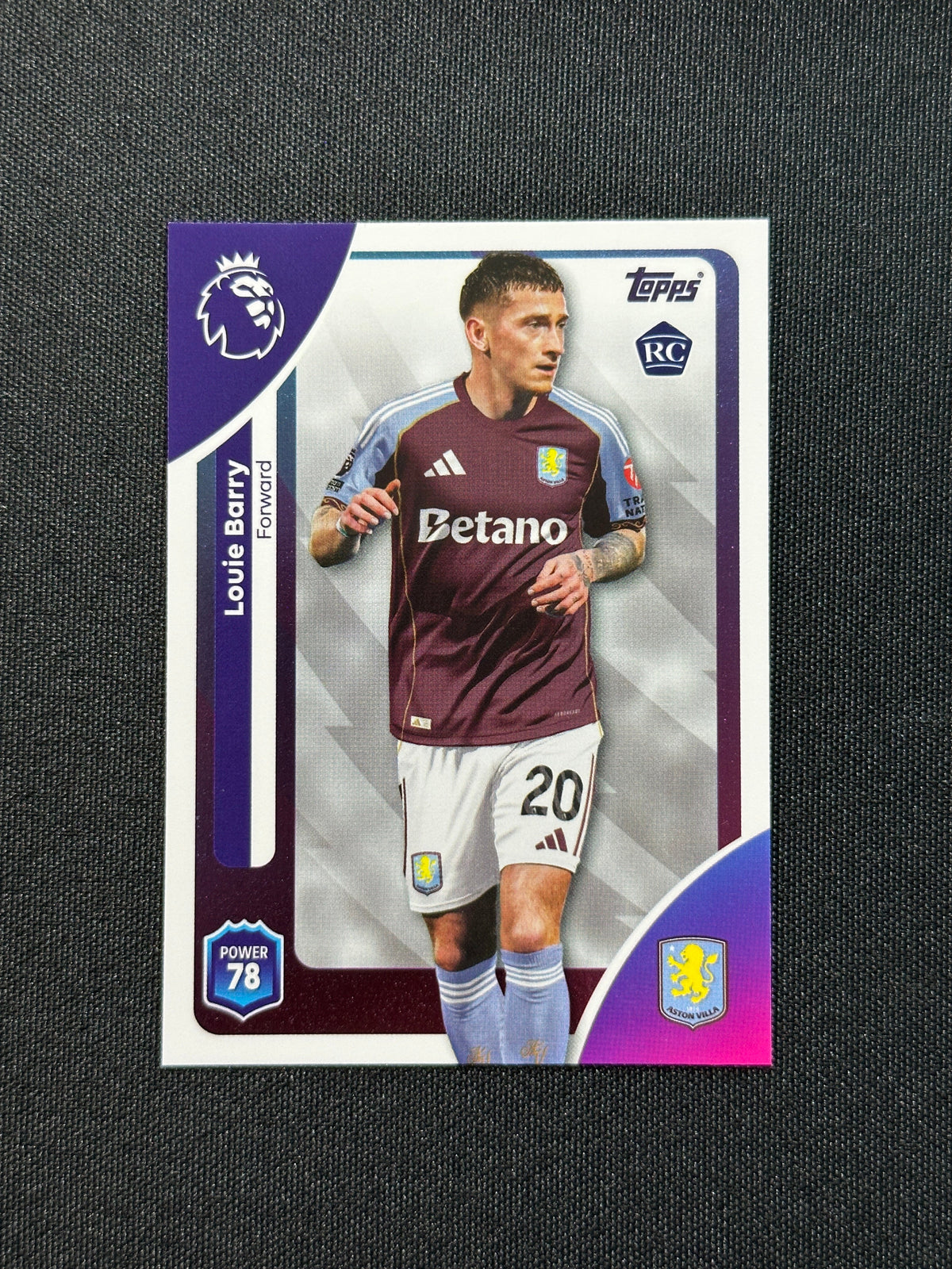 31 Louie Barry Aston Villa Base - Topps Premier League 2026