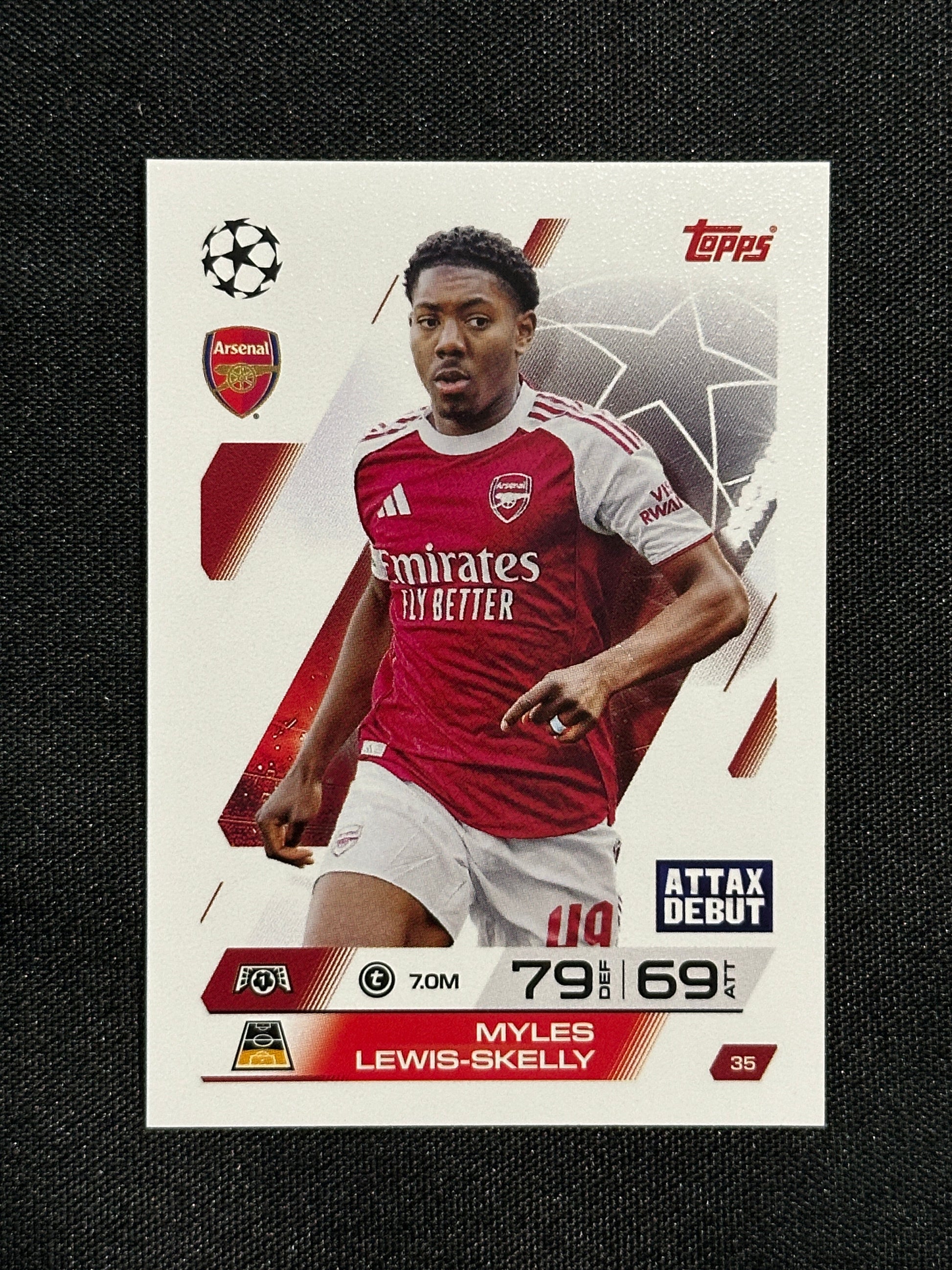 35 Myles Lewis-Skelly Arsenal Base - Topps Match Attax 2025/26