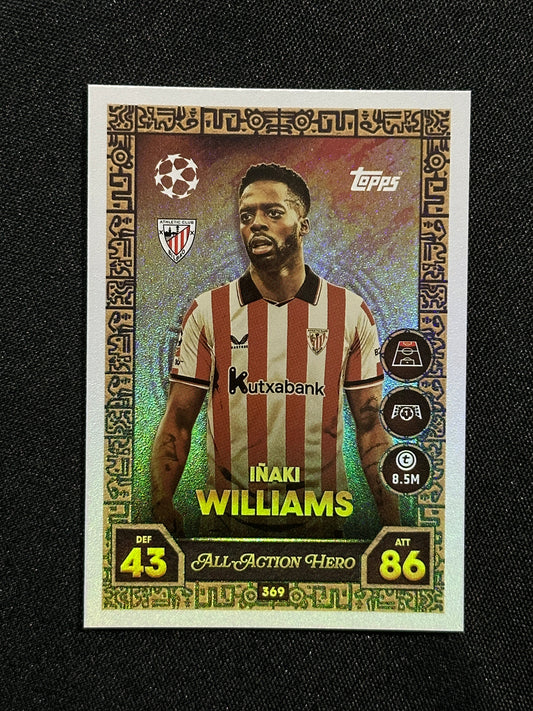 369 Iñaki Williams Athletic Club All-Action Hero - Topps Match Attax 2025/26
