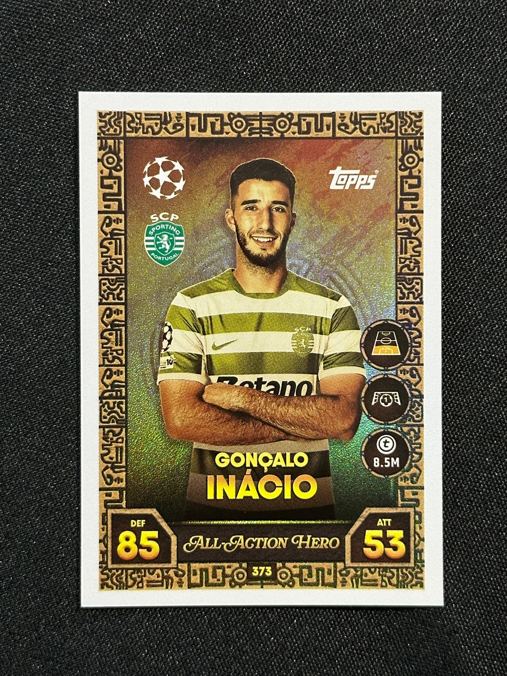 373 Gonçalo Inácio Sporting Lisbon All-Action Hero - Topps Match Attax 2025/26
