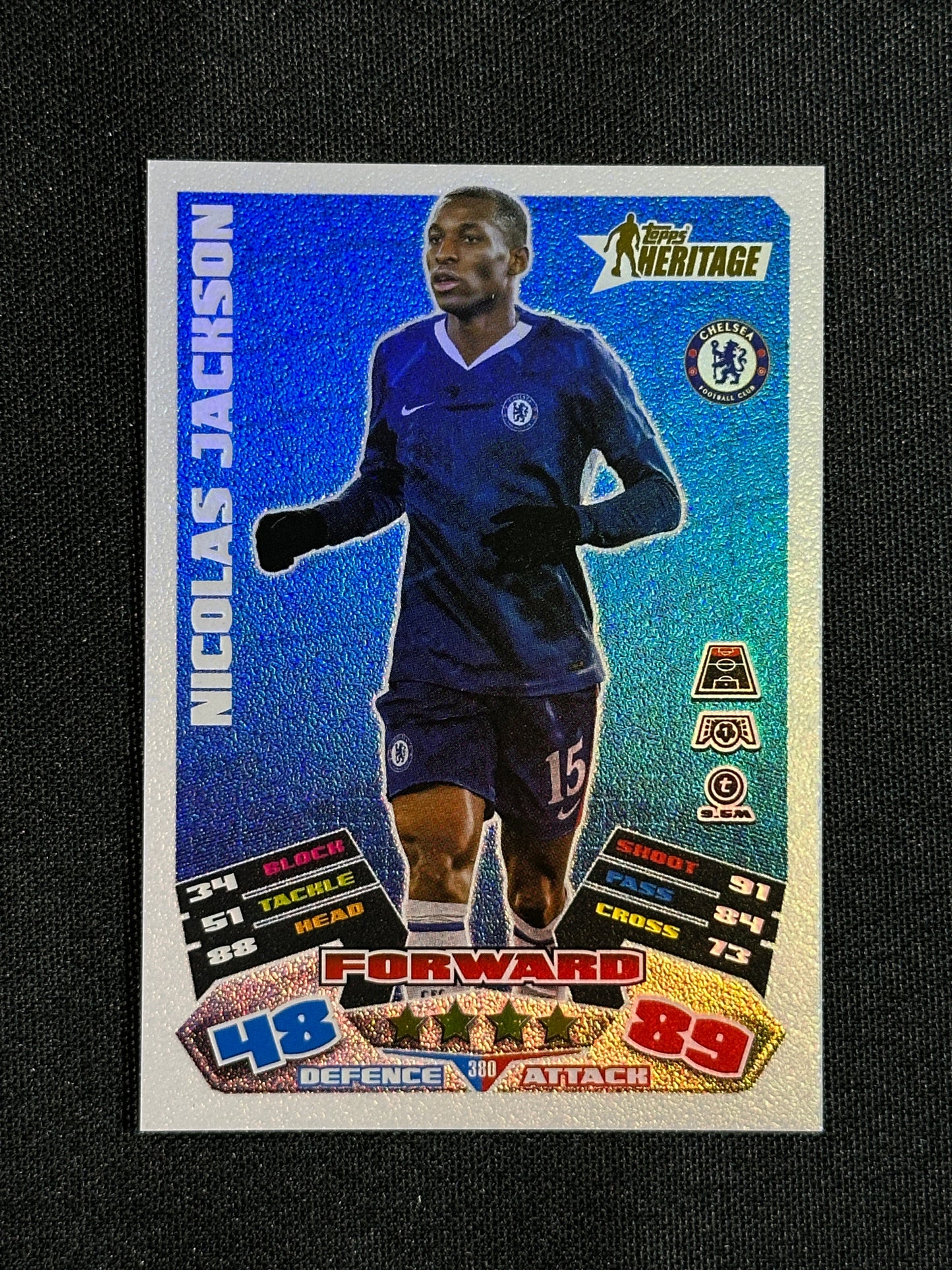 380 Nicolas Jackson Chelsea Heritage - Topps Match Attax 2025/26