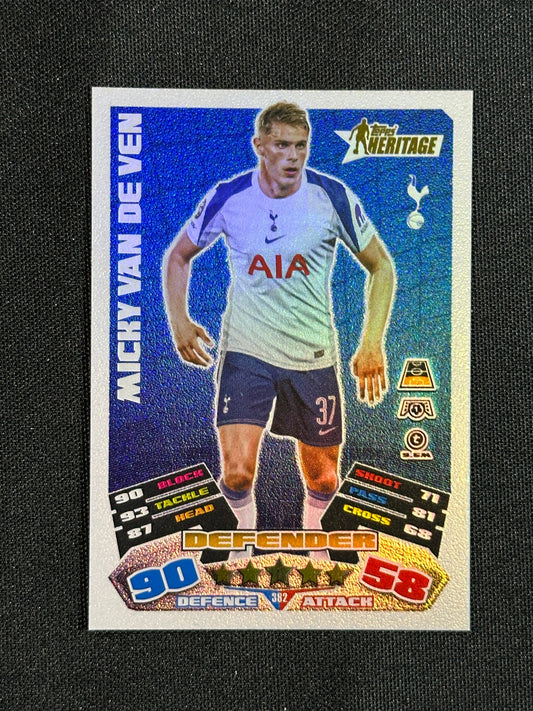 382 Micky van de Ven Tottenham Hotspur Heritage - Topps Match Attax 2025/26