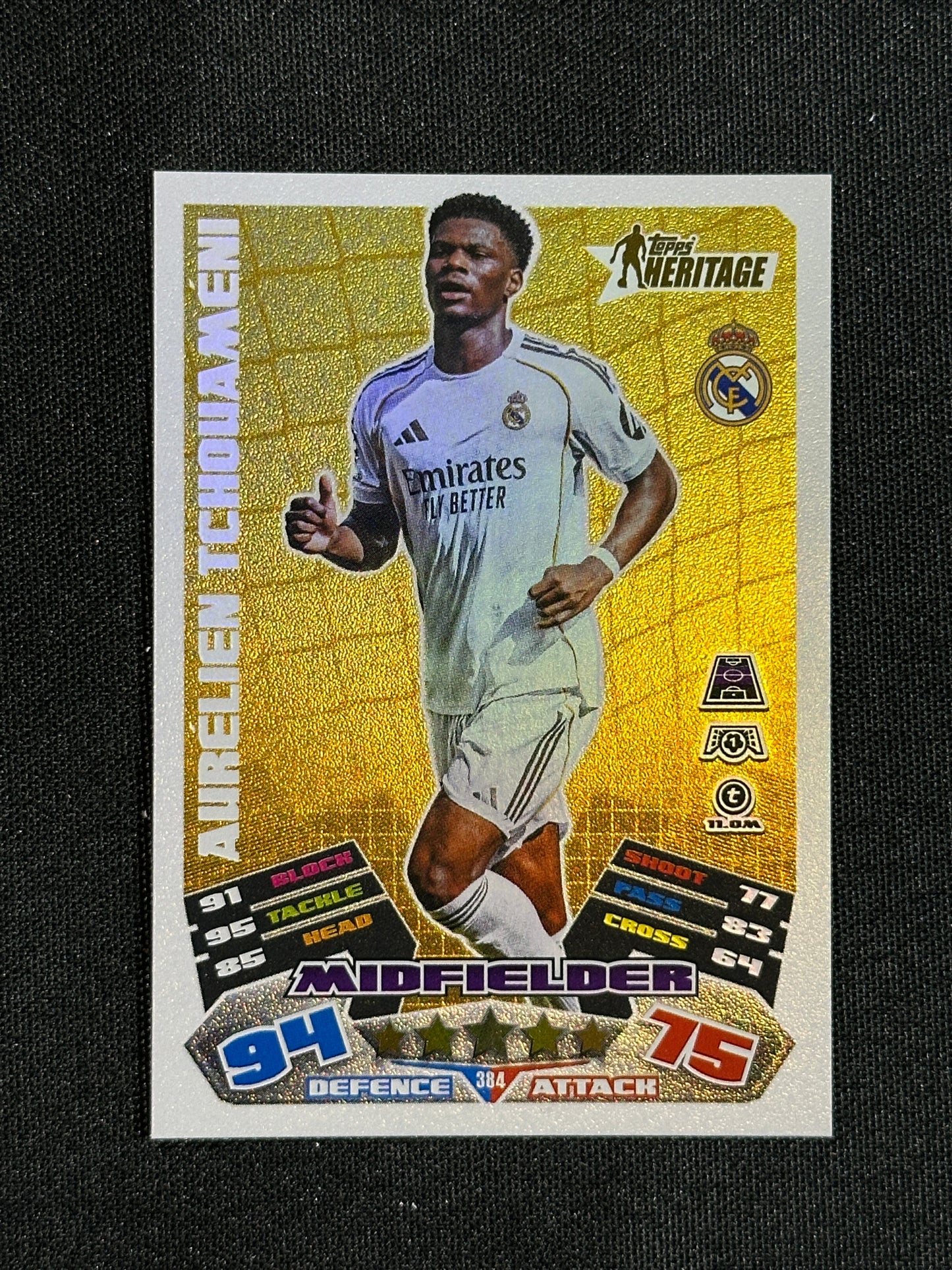 384 Aurélien Tchouaméndi Real Madrid Heritage - Topps Match Attax 2025/26